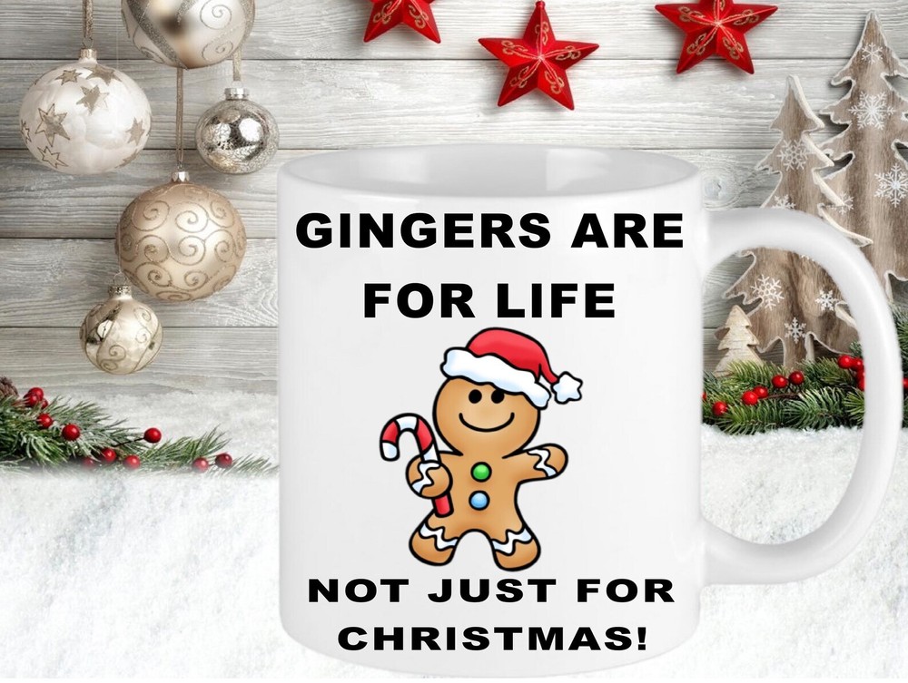 Personalised Customised Christmas Mug Gingers Are For Life Funny Novelty