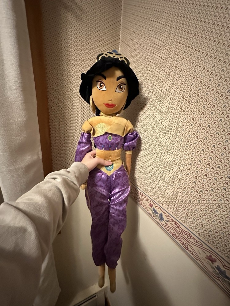 Disney Aladdin Princess Jasmine Plush Stuffed Doll Large Toy 34