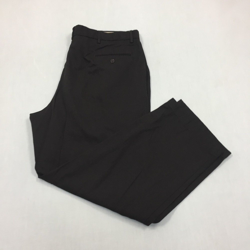 Dockers Chino Trousers Cotton Pants Straight Fit Mens Size 42W 30L Black