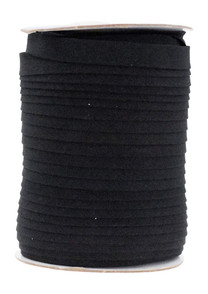 Double Fold 1/2 Inch Black Bias Tape for Sewing - 55 Yards