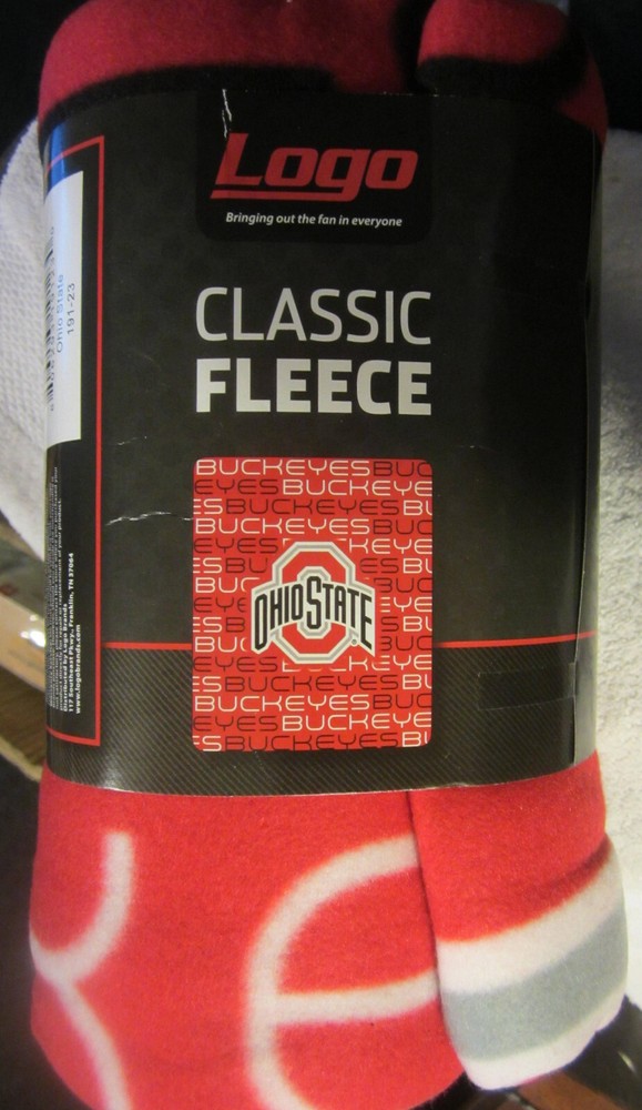 Ohio State Buckeyes NCAA Fleece Blanket 50x60 Soft Cozy New  