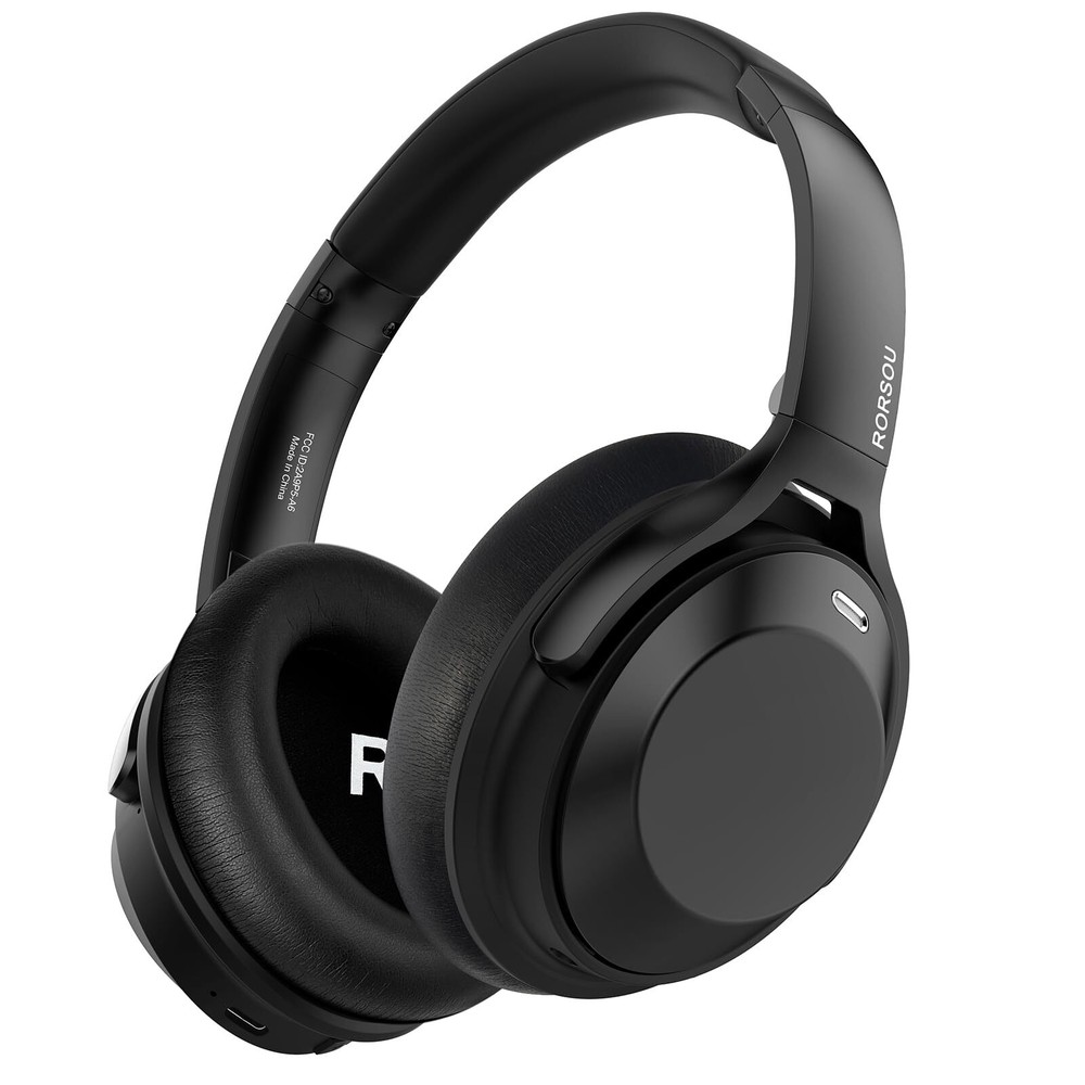 RORSOU A6 Hybrid Active Noise Cancelling Headphones with Transparent Modes, W...
