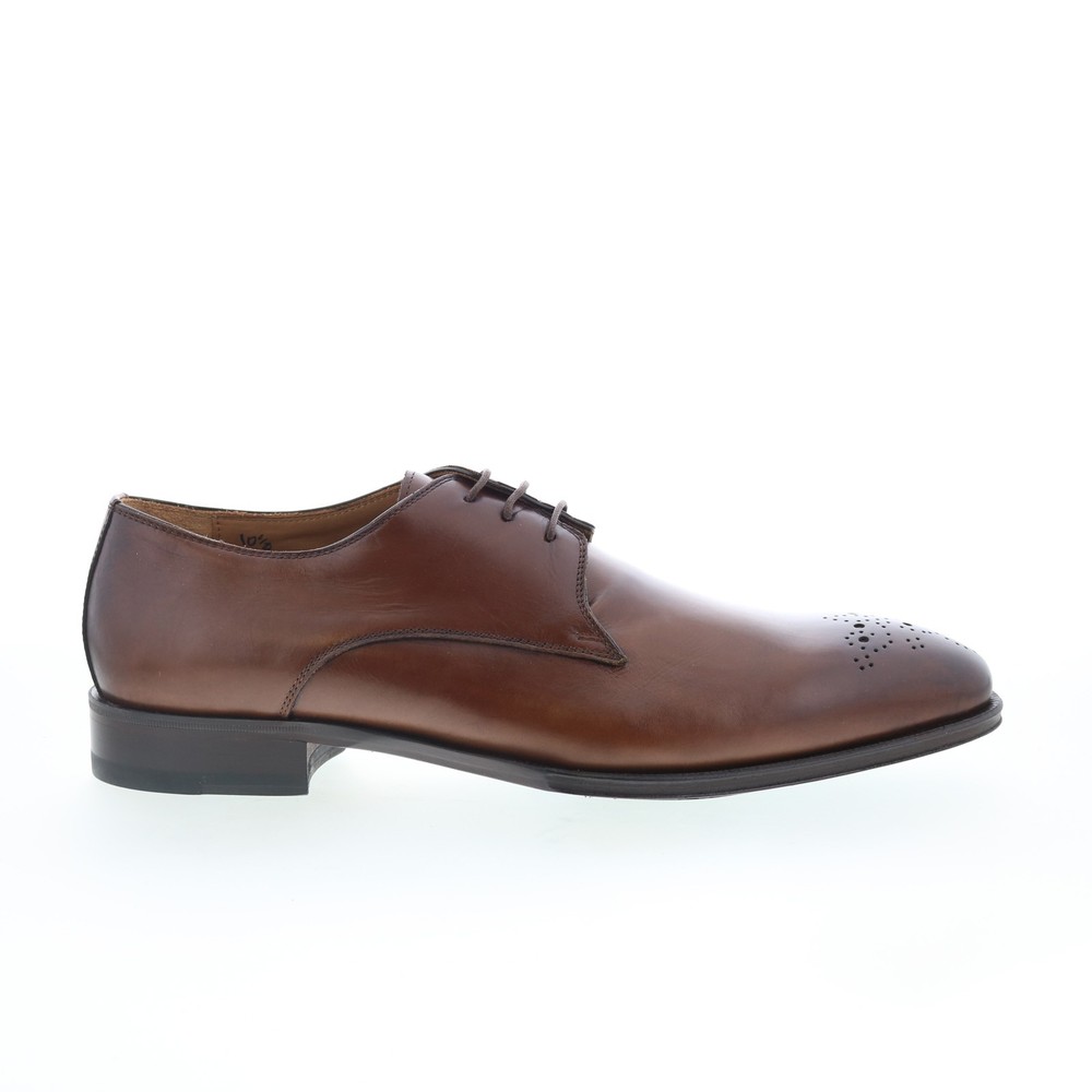 Pastori by Di Bianco Hadrian Mens Brown Oxfords Wingtip & Brogue Shoes 8.5