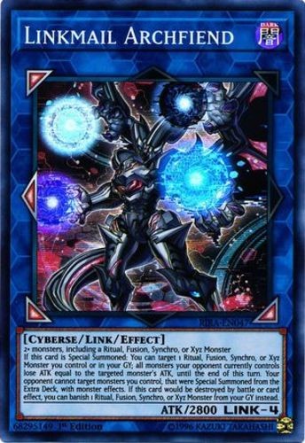 Linkmail Archfiend RIRA-EN047 Super Rare 1st Edition Near Mint Yugioh Card