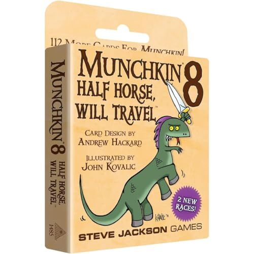 Munchkin 8 – Half Horse, Will Travel Card Game (Expansion), 112-Card Expansio...