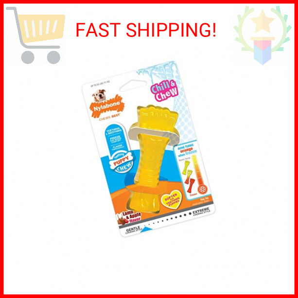 Nylabone Puppy Chew Freezer Toy - Puppy Chew Toy for Teething - Puppy Supplies -