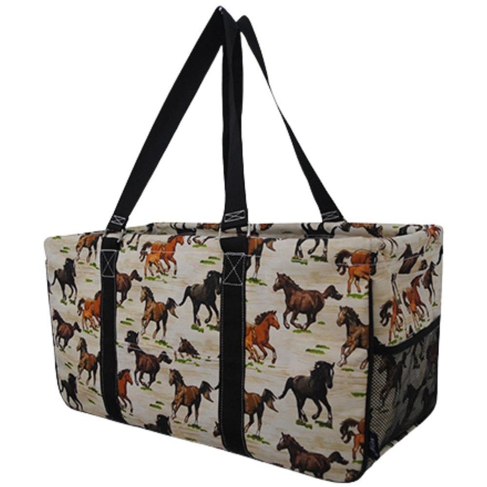 Extra Large Utility Tote Reusable Grocery Organizing Bag Oversized Collapsibl...