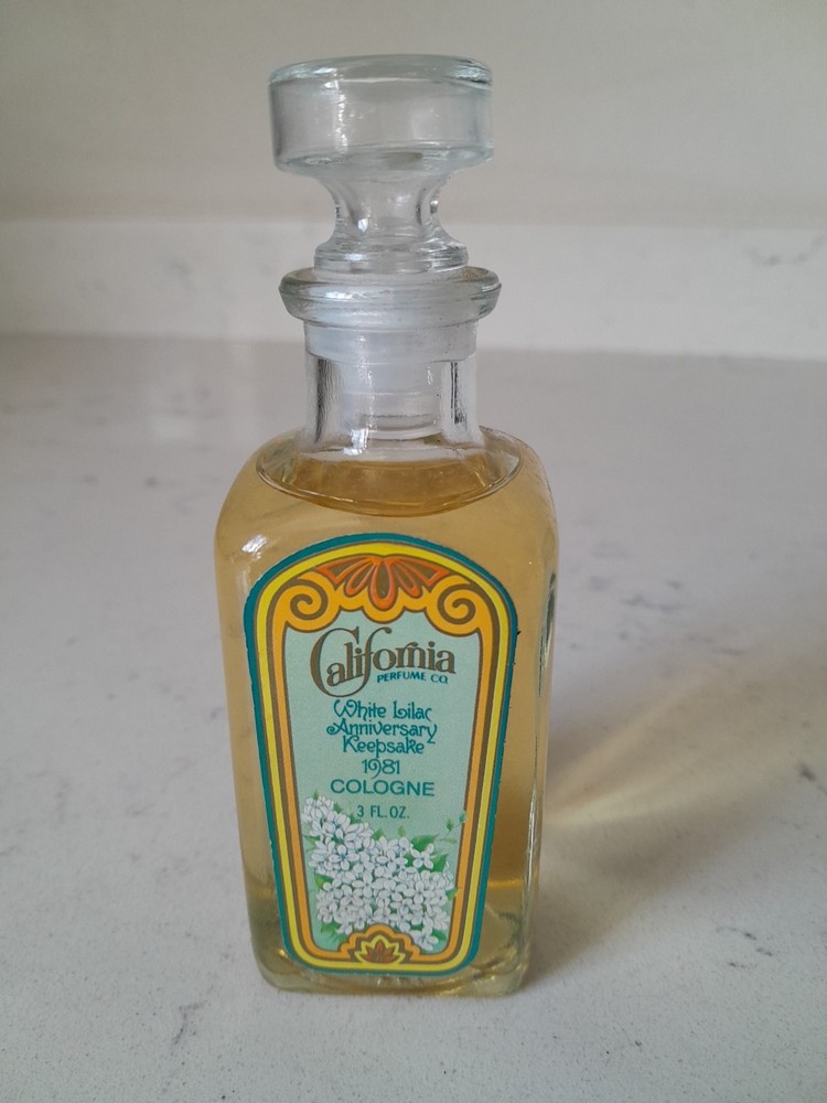 Vintage 1981 Avon White Lilac Cologne Keepsake 3FL OZ NOS