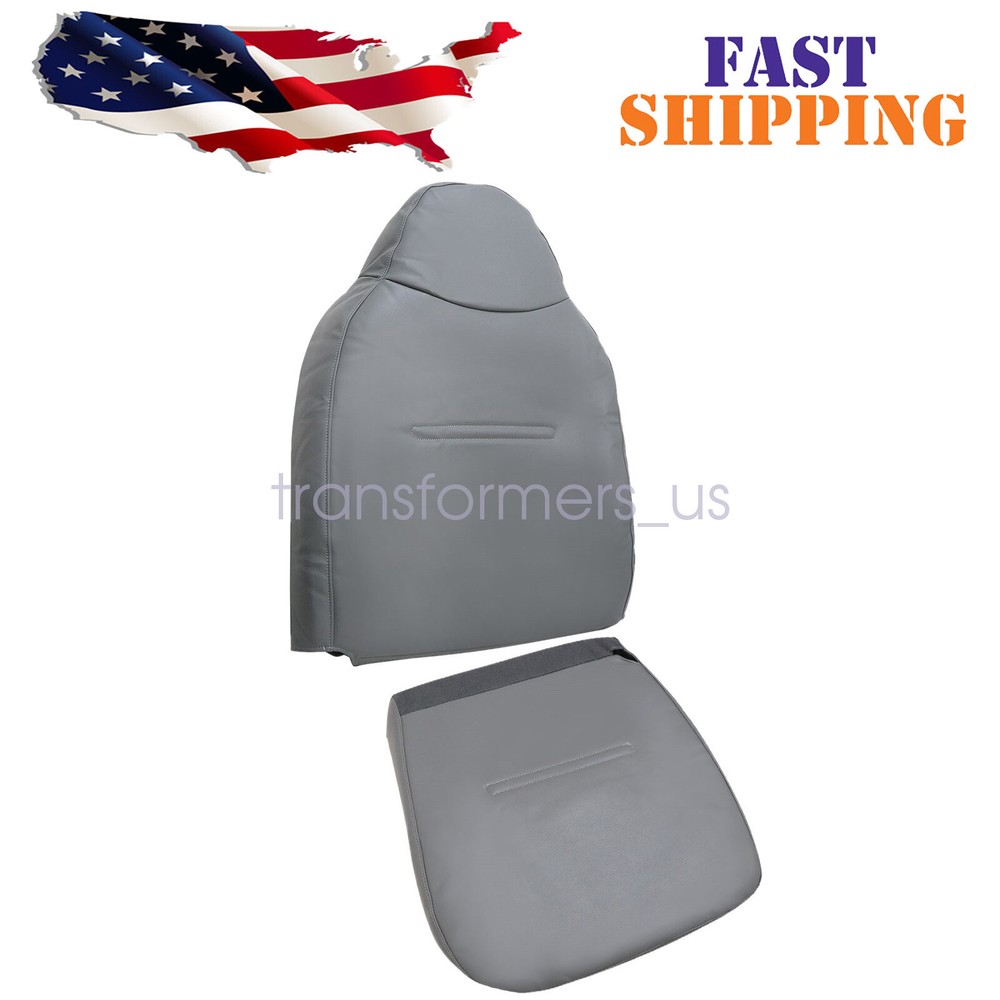 Gray Passenger Seat Cover for Ford F-250 F-350 Work Truck 2001-2007