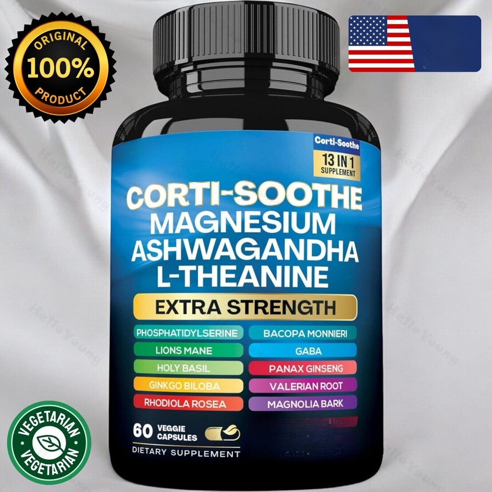 Adrenal Cortisol Manager Stress Relief Support Supplement Pills Natural