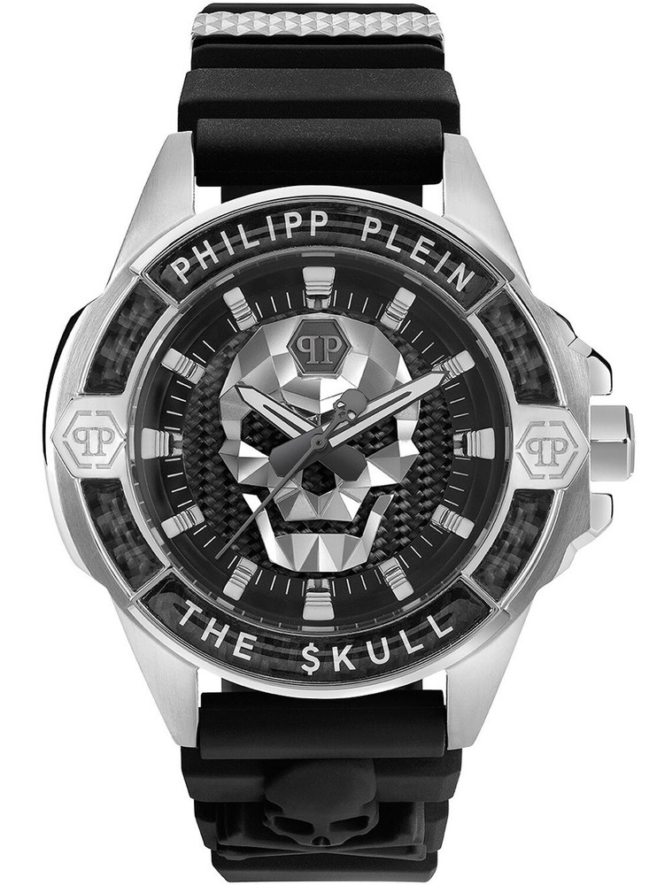 Philipp Plein Watch The $kull Carbon Fiber Black PWAAA1622