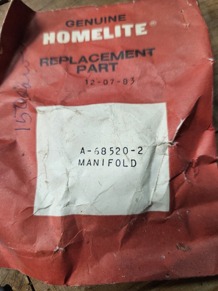 NOS Homelite Intake Manifold A-68520-2 Genuine OEM Replacement Part