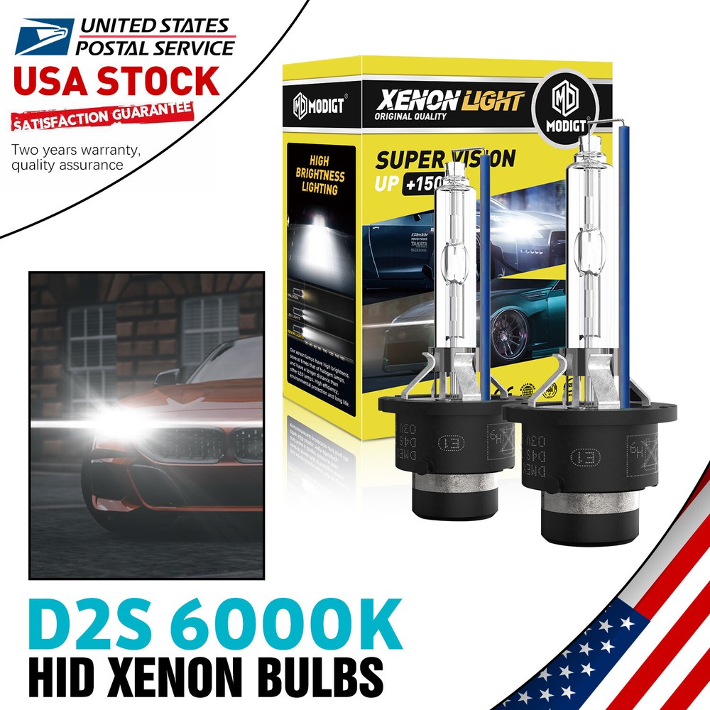 2Pcs Genuine Modigt D2S 6000k HID XENON HEADLIGHT BULBS For Infiniti Jaguar