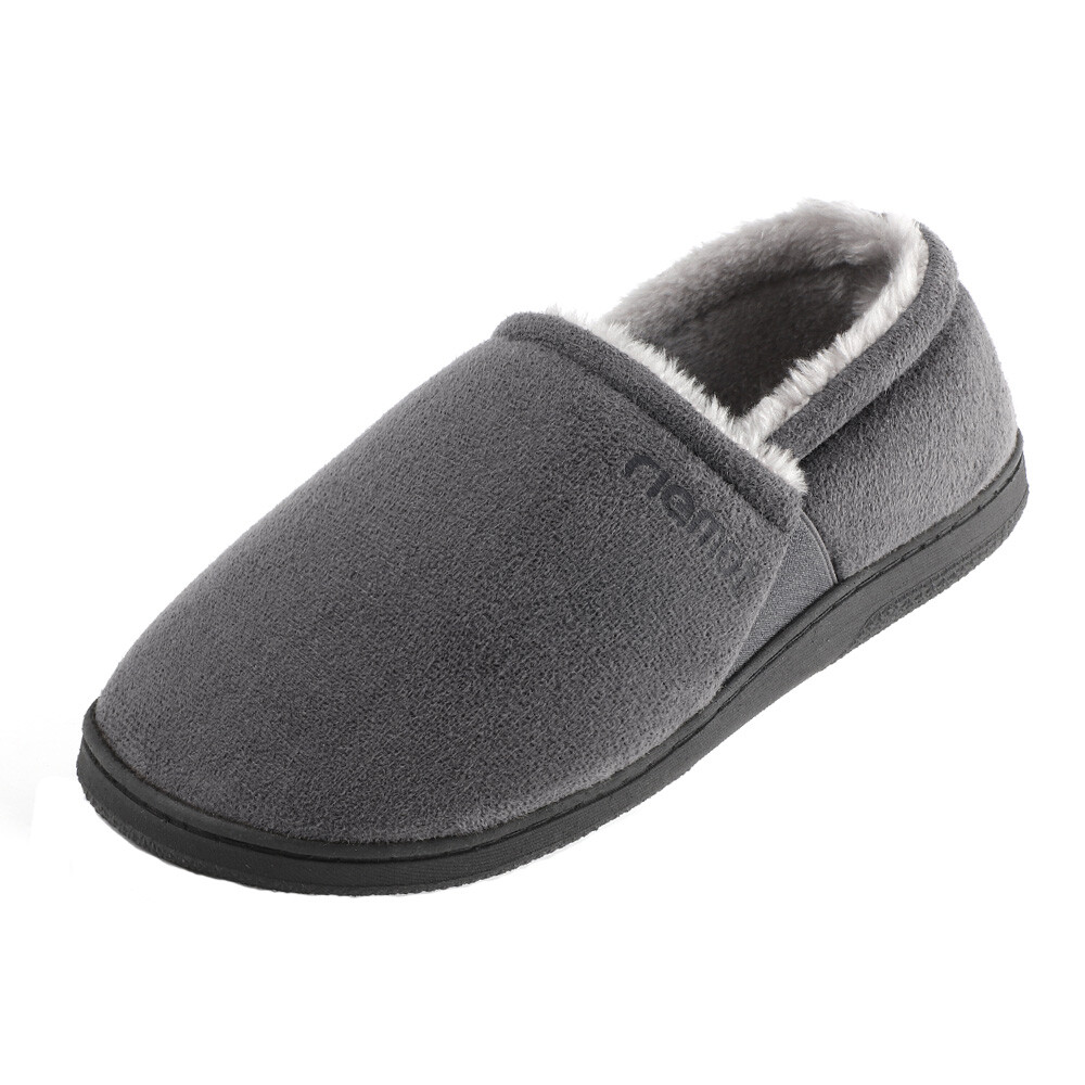 Mens Memory Foam Moccasin Slippers Memory Foam Slip On Warm Indoor House Shoes