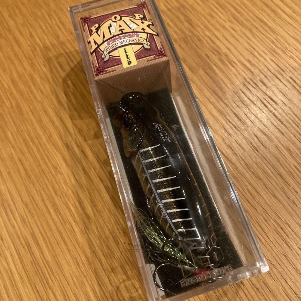 Megabass Pop Max Mid Night Bone Topwater Lure for Bass Fishing