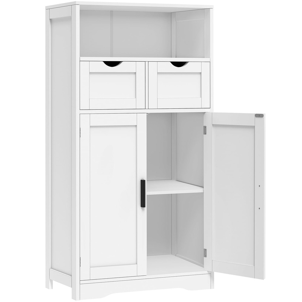 Freestanding Bathroom Storage Cabinet with Doors and Drawers