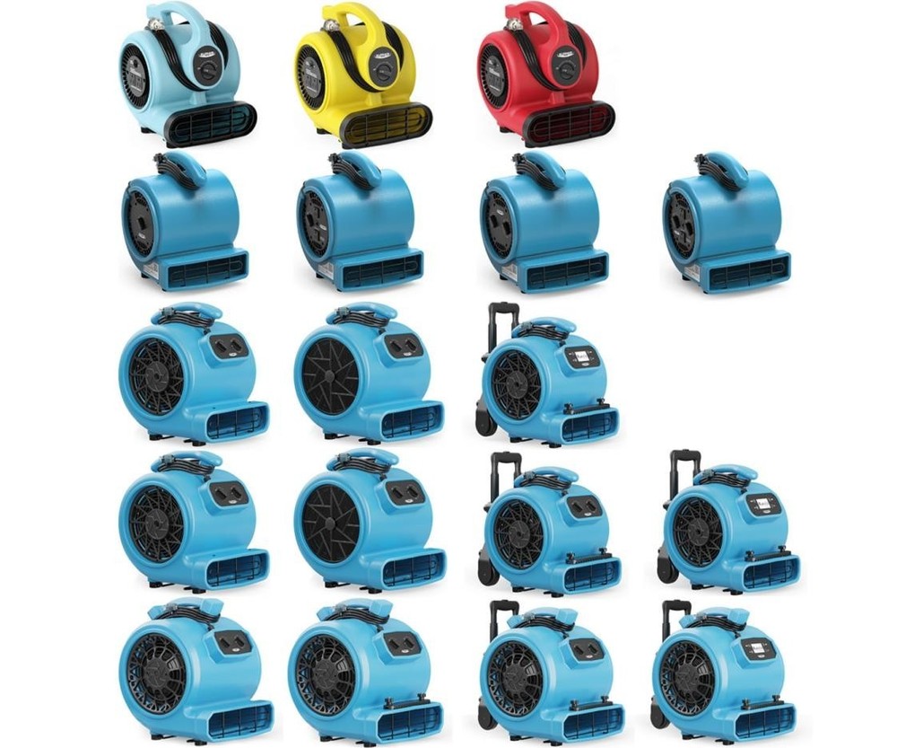 ALORAIR 600-4000 CFM Air Mover Blower Fan Dryer for Carpet Floor Muti HP & Model