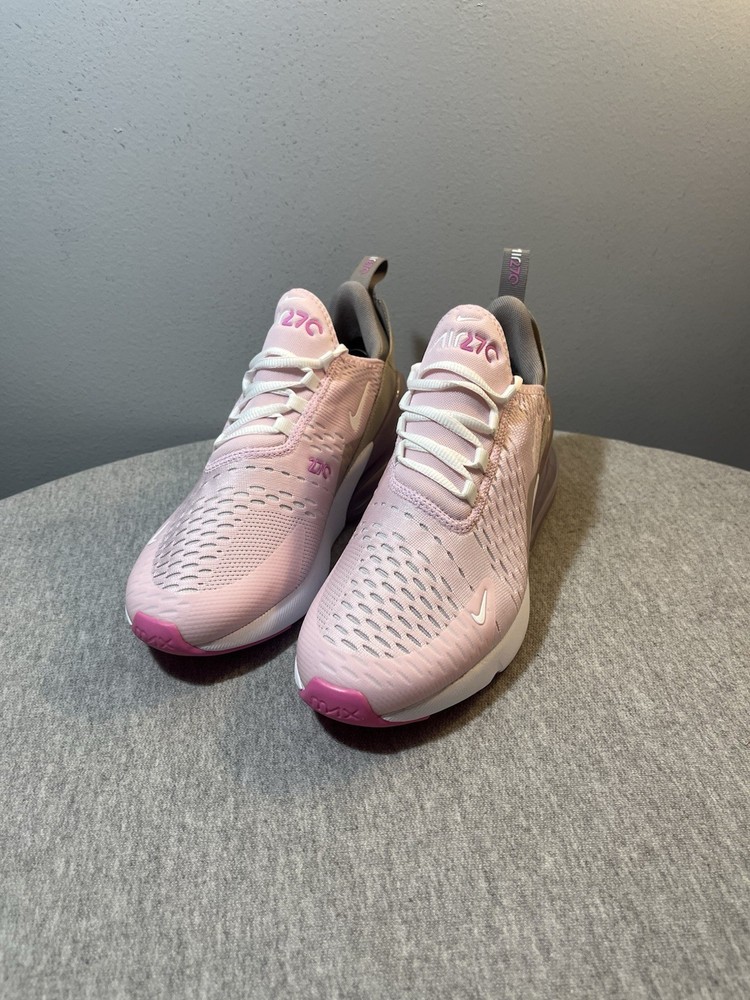 Nike Air Max 270 BG Pink Foam Summit White Size 7Y /Women's Size 8.5 IB4435 663