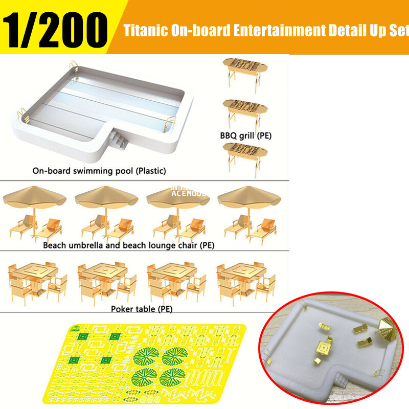 1/200 Titanic on-board Entertainment Upgrade Detail up Kit for Trumpeter 03719