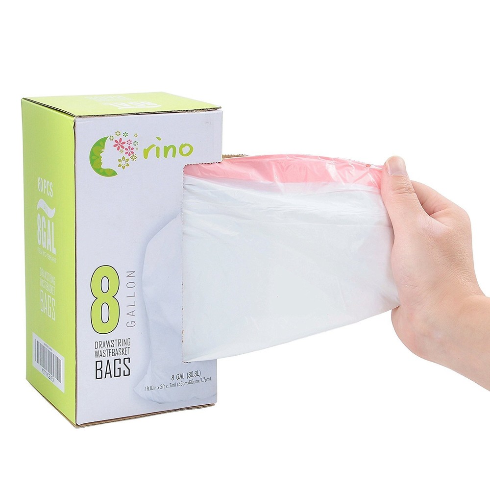 Ultra Strong Garbage Bags 8 Gallon Trash Can Liners for Kitchen and Office Un...