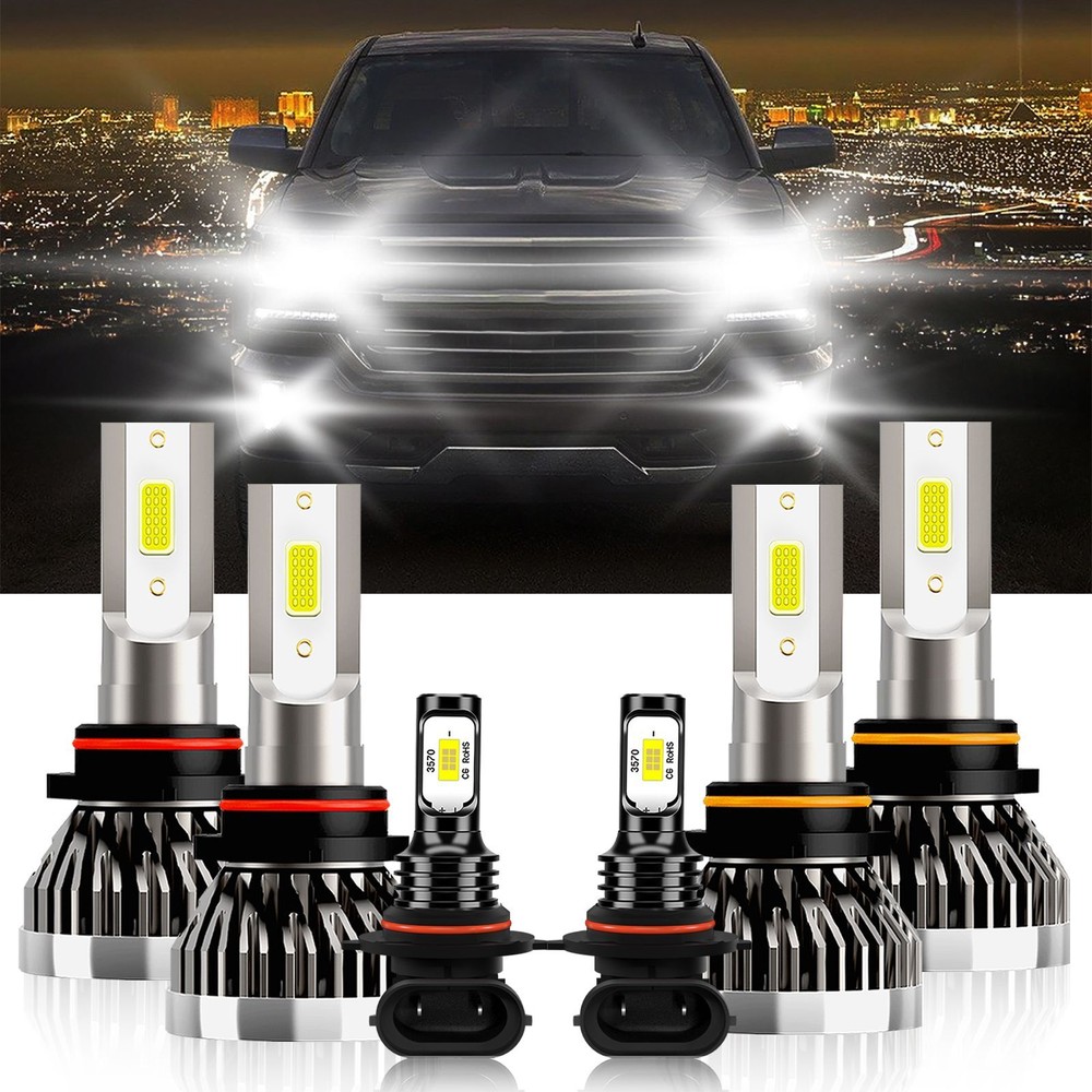 LED Headlight Bulbs Fog Light  For Chevrolet Silverado 1500 HD Classic 2007-2007