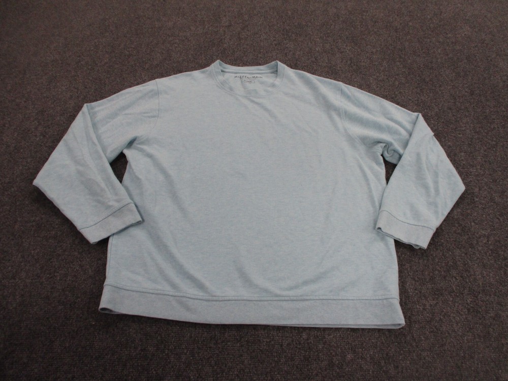 Mizzen Main Sweatshirt Adult XL Blue Pullover Performance Sweater Outdoor Mens