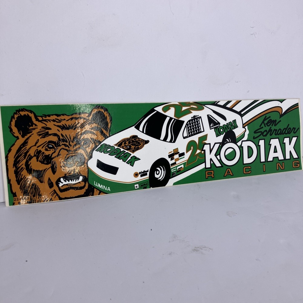 Ken Schrader Kodiak Racing #25 NASCAR sticker new old stock
