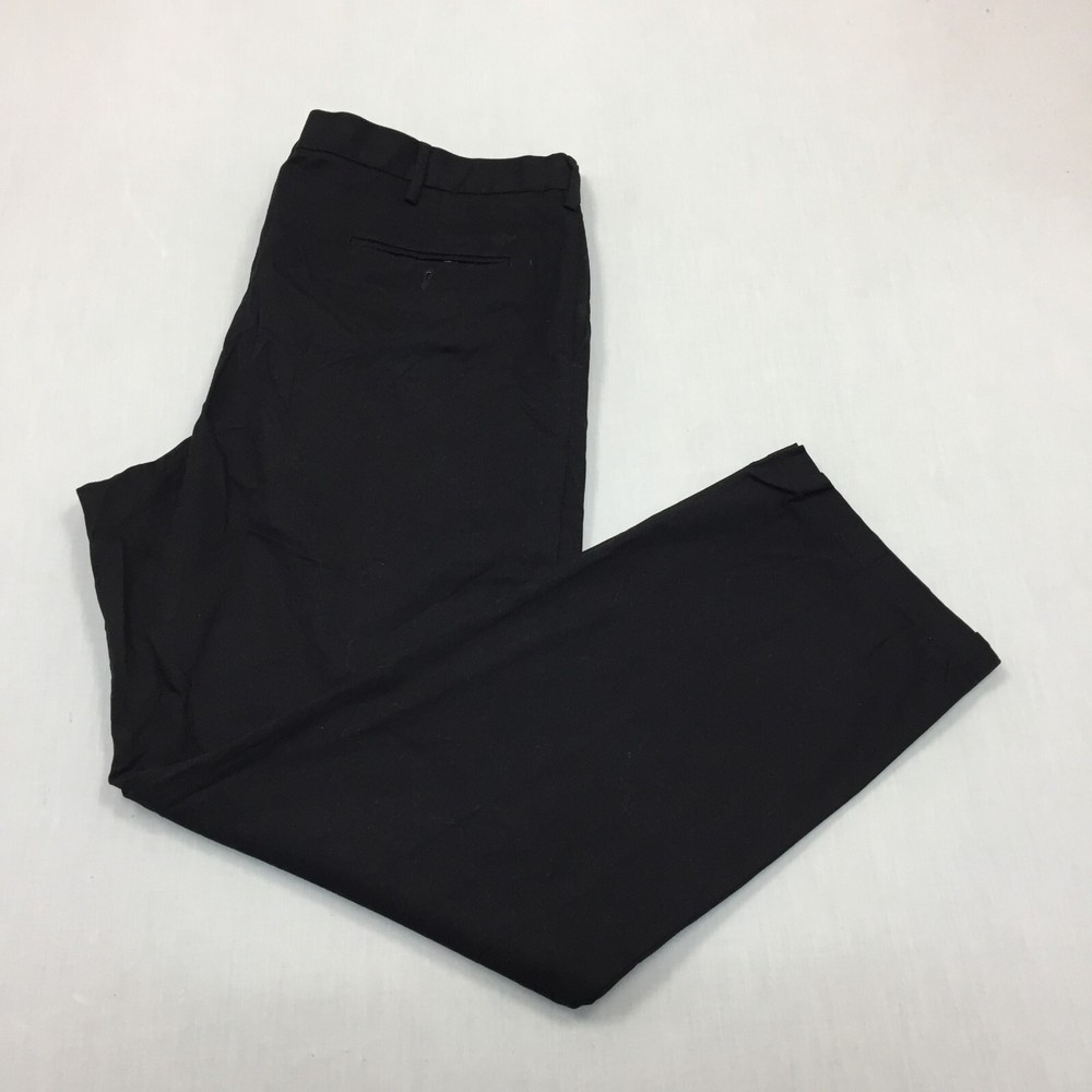 Dockers Chino Trousers Cotton Pants Straight Fit Mens Size 42W 32L Black