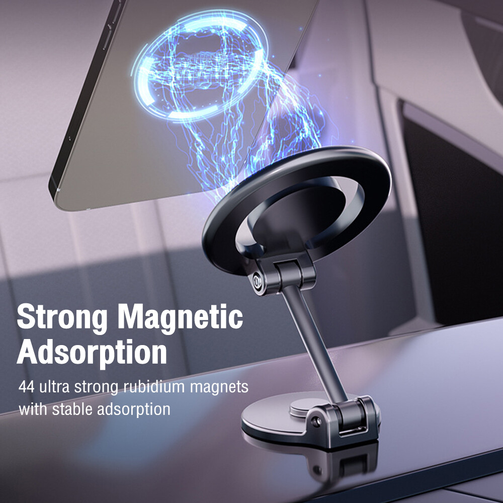 360° Rotating Foldable Magnetic Car Phone Mount for Dashboard  