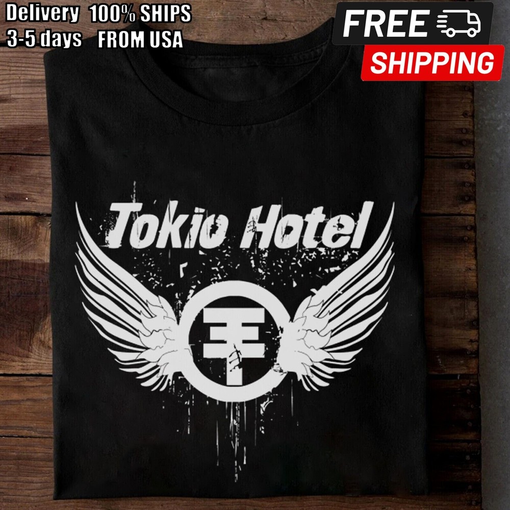New Rare Tokio Hotel Logo Collection Singer Unisex All Size T-Shirt