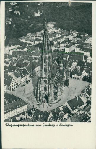 Postcard aircraft photo of Freiburg Breisgau (No. 9095)