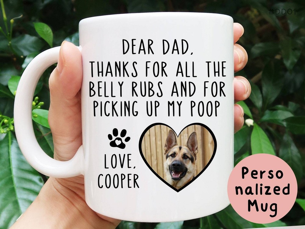 Dog Dad Gift Fathers Day Dog Dad Gift Personalized Dog Dad Mugs Custom Dog Dad G