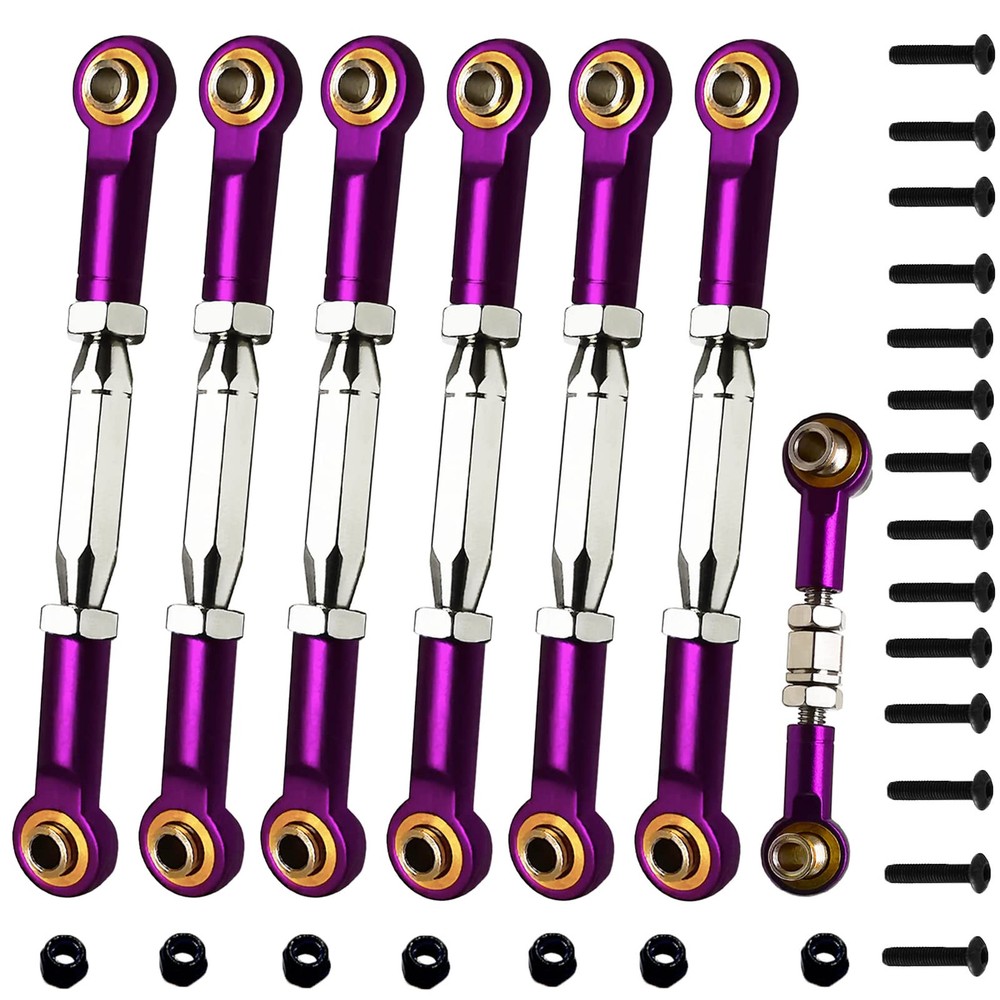 Upgrade 80-102mm Steel Turnbuckles/Camber Link for 1/10 Traxxas Slash 2WD, Ru...