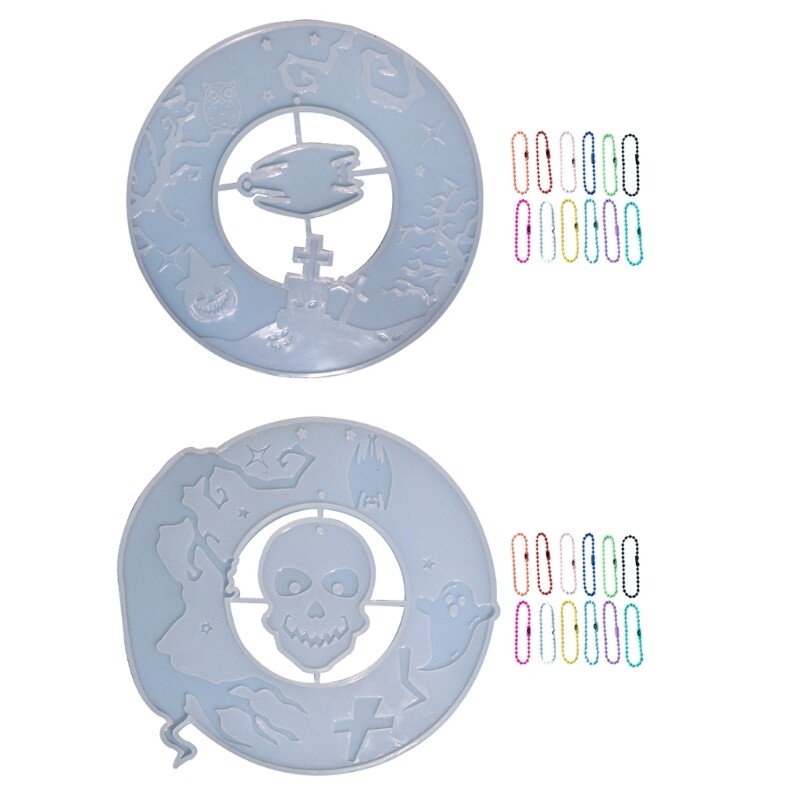 Crystal Halloween Listing Silicone Mold Bead Chain Epoxy Resin Home Decor