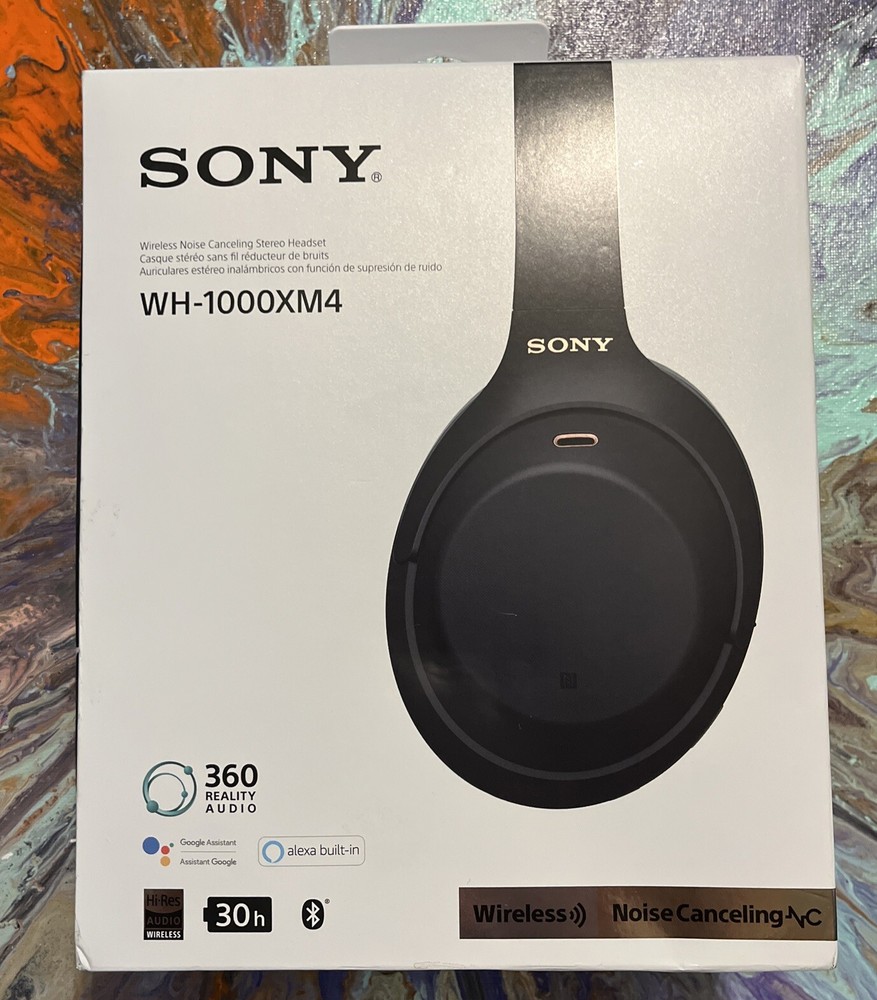 Sony WH-1000XM4 Wireless Over-Ear Headphones- Black