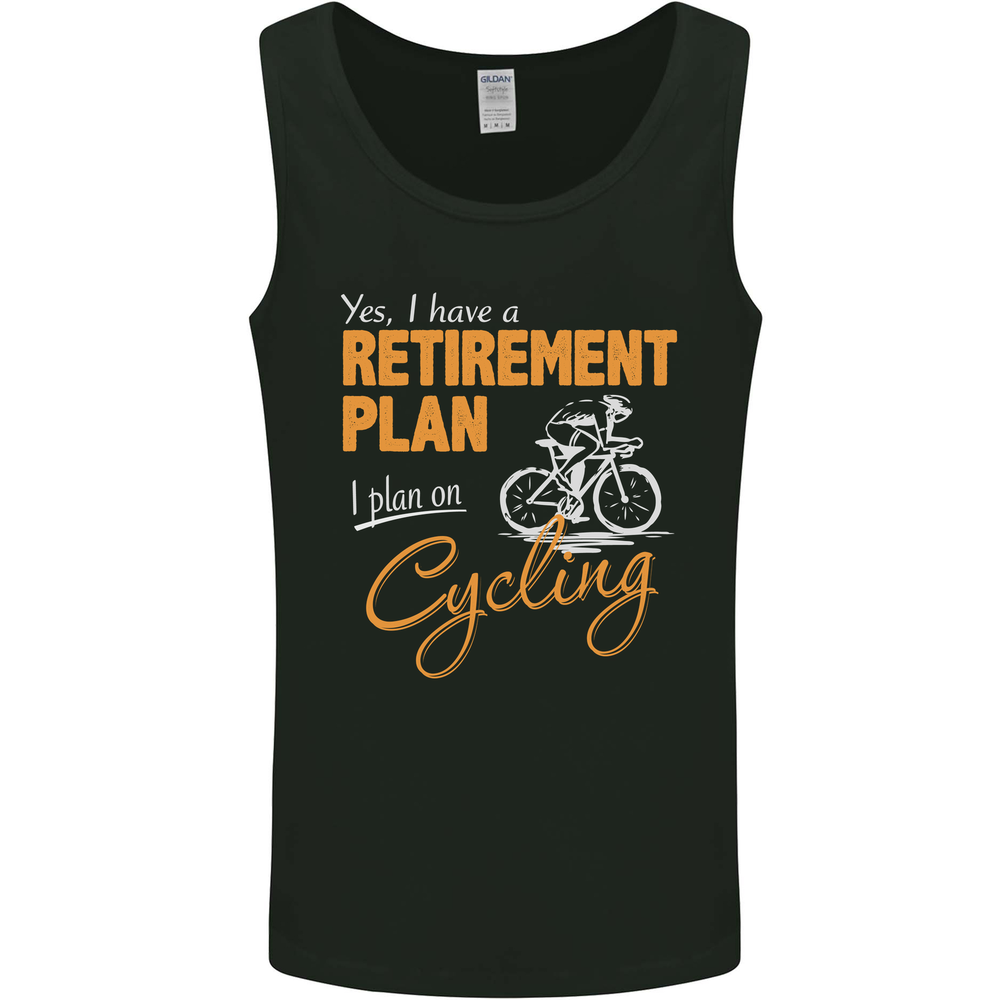 Cycling Retirement Plan Cyclist Funny Mens Vest Tank Top