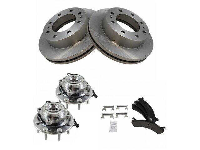 GMC Sierra 1500 HD Brake Pad Rotor & Wheel Hub Kit 95213ZFKC