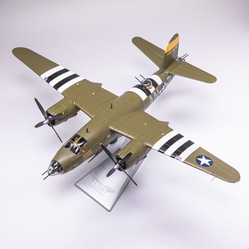 Martin B-26B Marauder Bomber Model, Normandy Alloy, AA29501 (1/72 Scale)