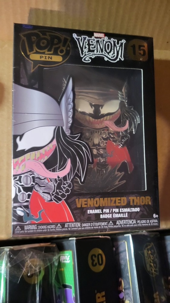 Funko Pop Enamel Pin Marvel Venom Venomized Thor #15 New Sealed
