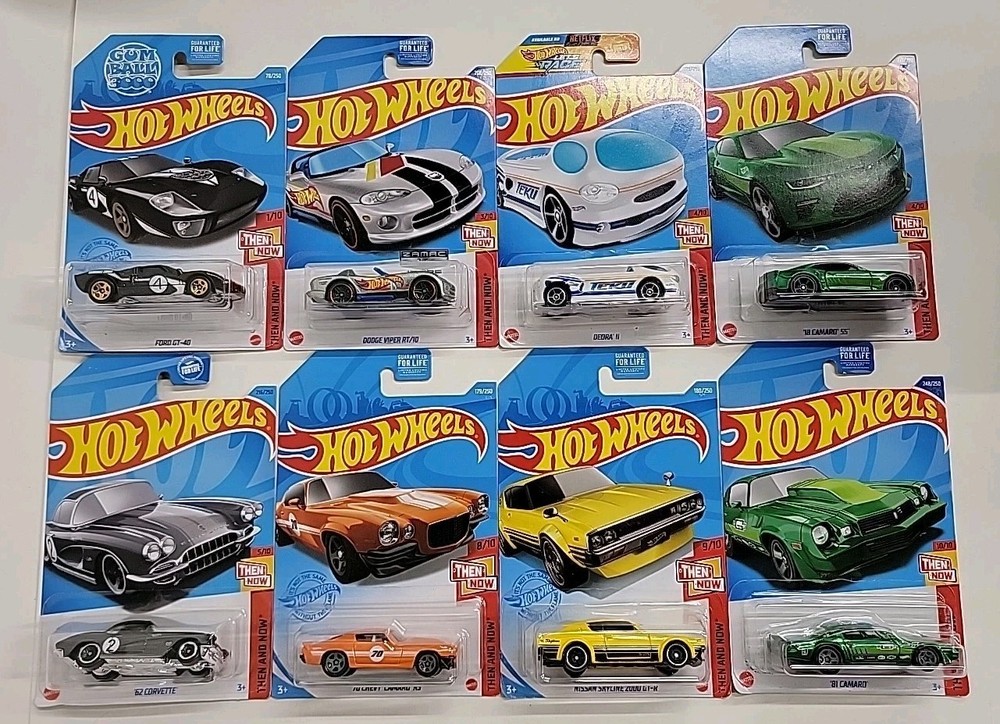Lot Of 8 Hot Wheels  THEN AND NOW