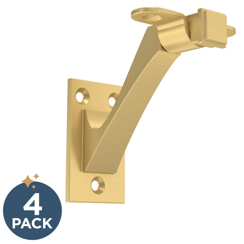 Franklin Brass 2-7/8 Inch Gold Hand Rail Bracket Classic Edge Design
