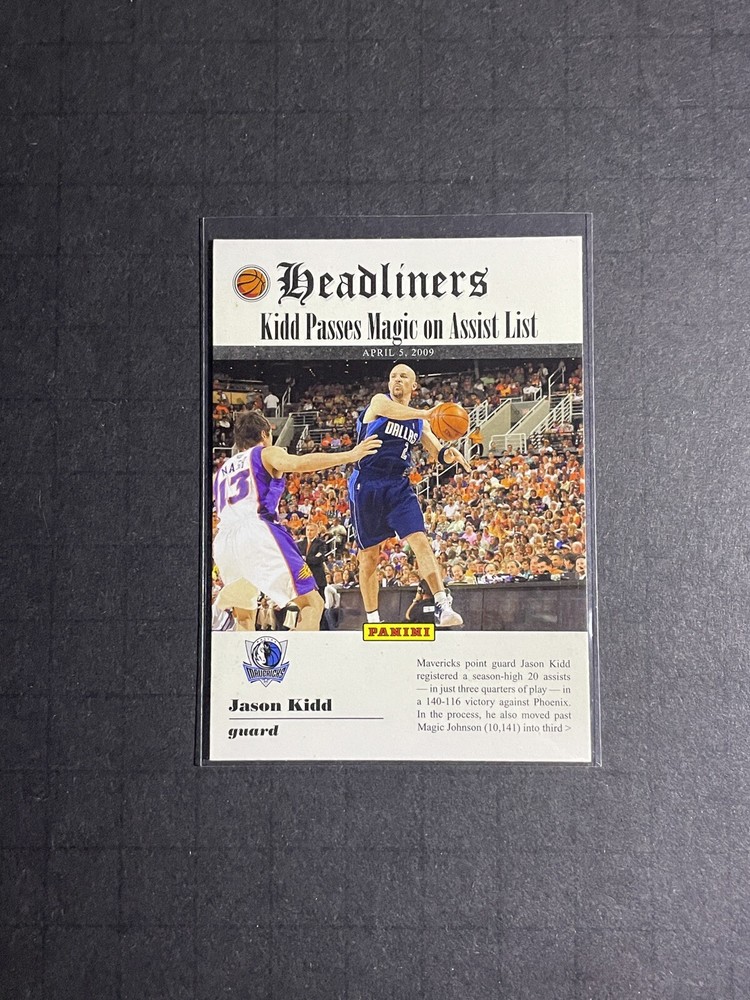 2009-10 Panini Jason Kidd Headliners Card #3 - Dallas Mavericks