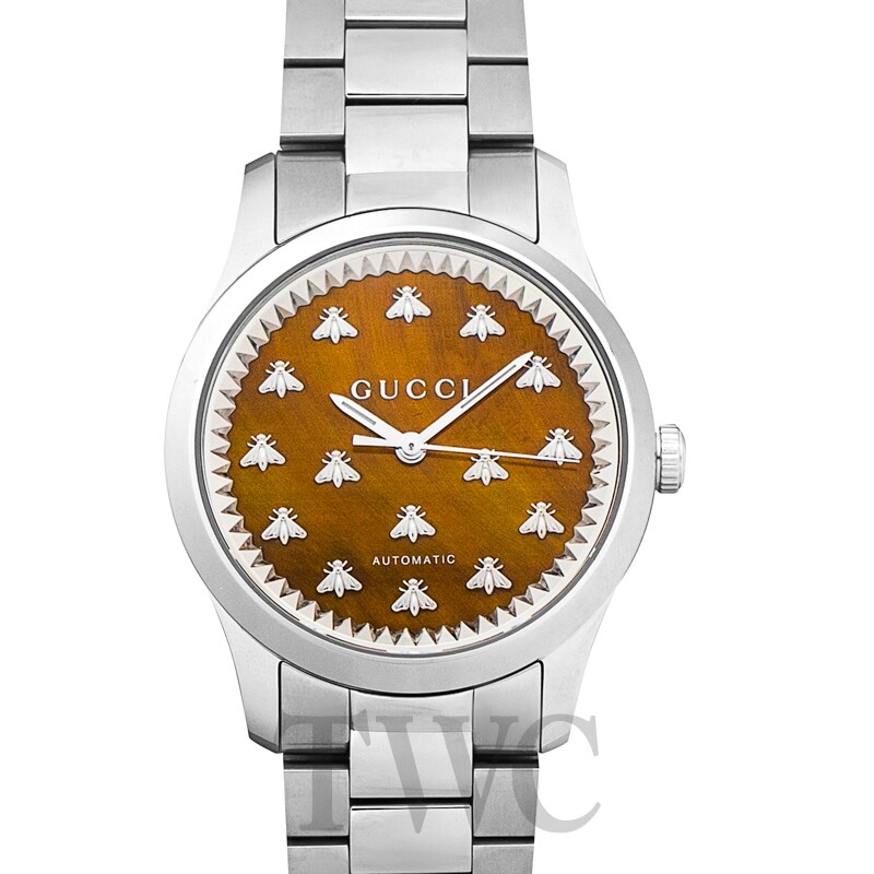 GUCCI G-Timeless YA1264177 Brown Dial Lady's Watch Genuine FreeS&H