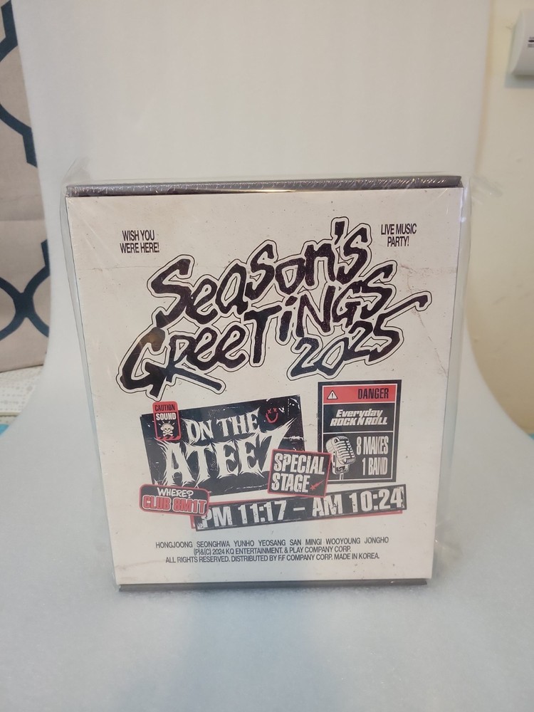 ATEEZ 2025 SEASON'S GREETINGS Official [Calender+DIARY+POSTER+DVD] K-pop