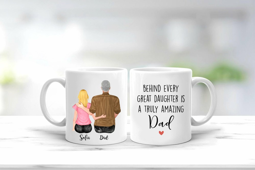 Taza de papá taza de paternidad personalizada taza de café de papá taza de agradecimiento de papá