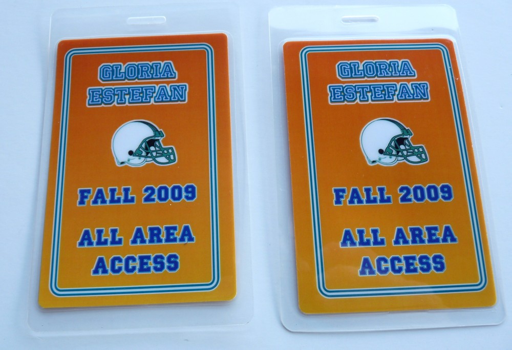 Gloria Estefan Fall 2009 Concert Tour All Access Backstage Pass Laminate D20