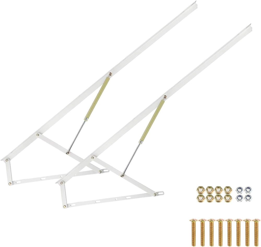 2 Pack 5FT Pneumatic Storage Bed Lift Mechanism Heavy Duty Gas Spring Bed Storag