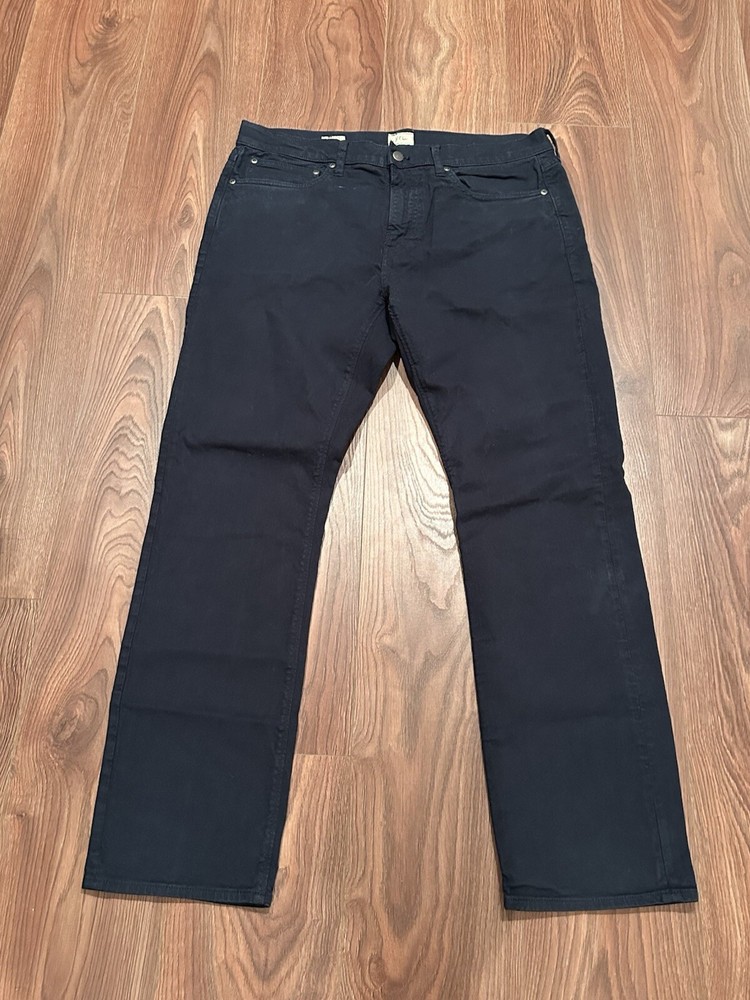 J Crew Pants Mens 32x30 Black 770 Straight Chinos Stretch Preppy Twill