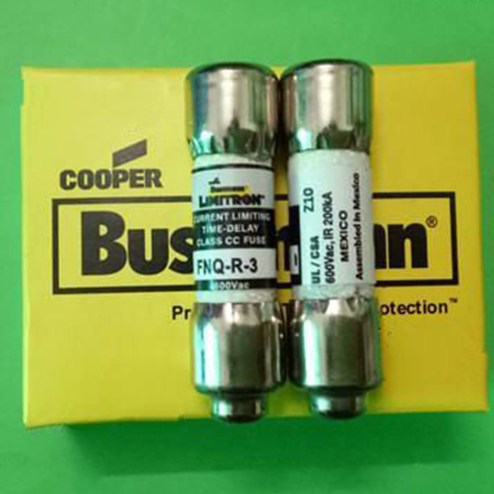 10pc new Bussmann FNQ-R-3 FNQR3 3A 600VacTime-delay Fuse Free shipping
