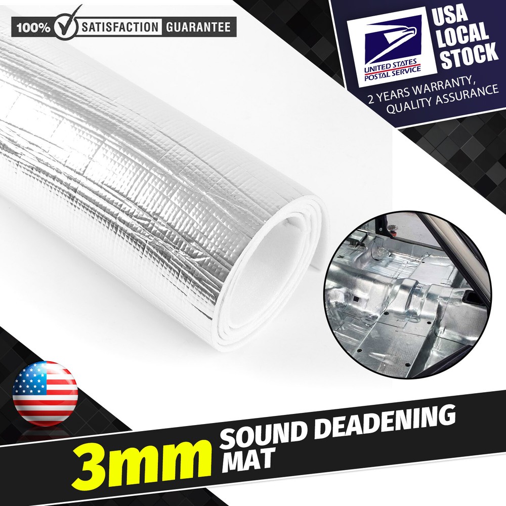 21.5sqft Car & Home Sound Deadening Insulation Heat Barrier Noise Proof Deadener